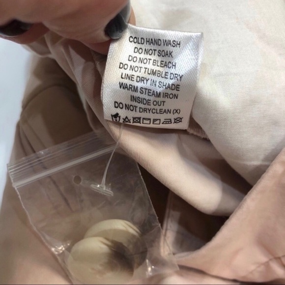 L’Academie The Delphine Pant Wide Leg Cropped Blush Pink High Waist Size XL - Picture 9 of 10